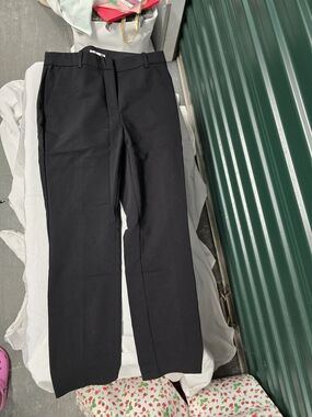 H&M Black Cropped Straight Women's Trousers